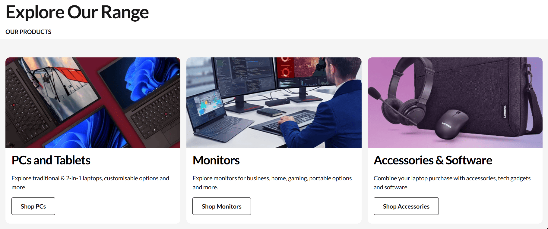 Lenovo store assortment