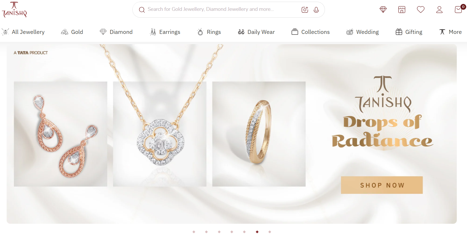Tanishq main page